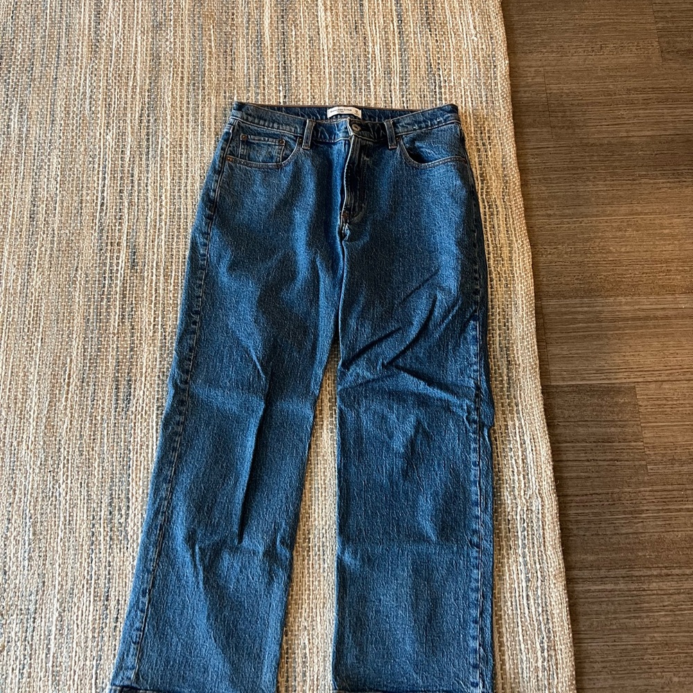 Abercrombie low rise blue jeans